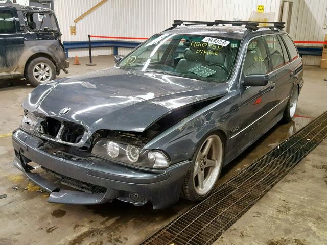 WBADR6347YGN91100 - 2000 BMW 540 IT AUT BLUE photo 2