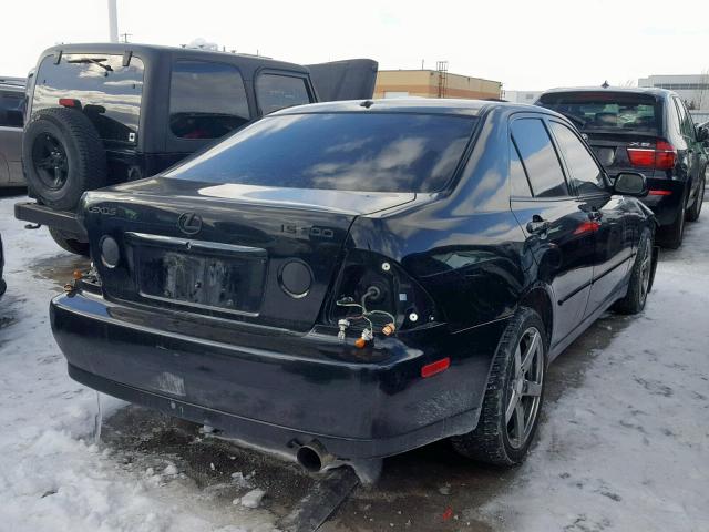 JTHBD192440088823 - 2004 LEXUS IS 300 BLACK photo 4