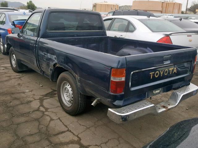 4TARN81AXNZ030586 - 1992 TOYOTA PICKUP 1/2 BLUE photo 3