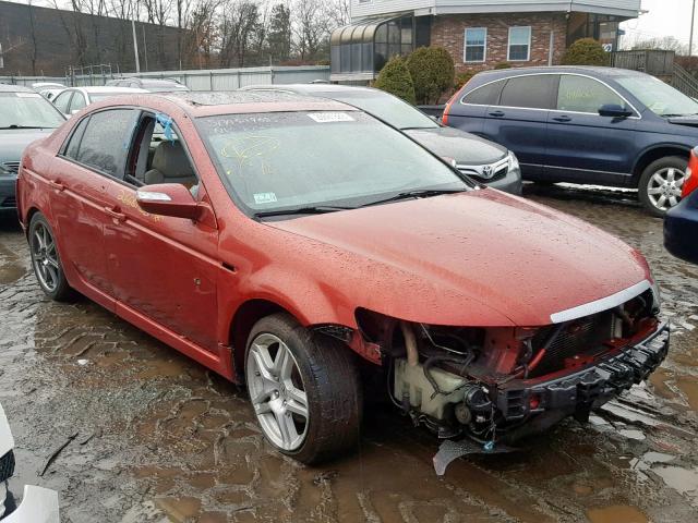 19UUA66287A010758 - 2007 ACURA TL MAROON photo 1