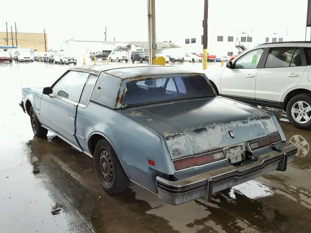 1G3EZ57Y7FE317659 - 1985 OLDSMOBILE TORONADO B BLUE photo 3