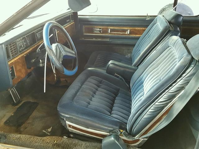 1G3EZ57Y7FE317659 - 1985 OLDSMOBILE TORONADO B BLUE photo 5