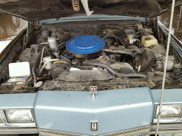 1G3EZ57Y7FE317659 - 1985 OLDSMOBILE TORONADO B BLUE photo 7