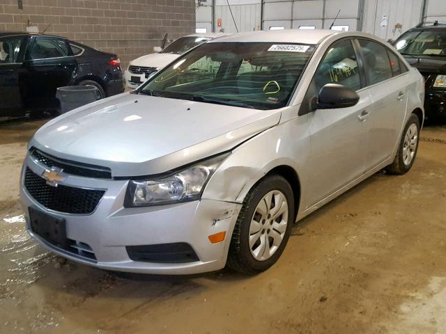 1G1PC5SHXC7298177 - 2012 CHEVROLET CRUZE LS SILVER photo 2