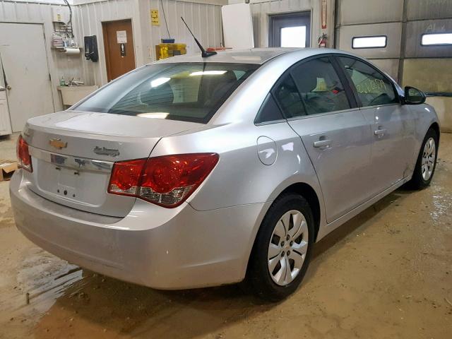 1G1PC5SHXC7298177 - 2012 CHEVROLET CRUZE LS SILVER photo 4