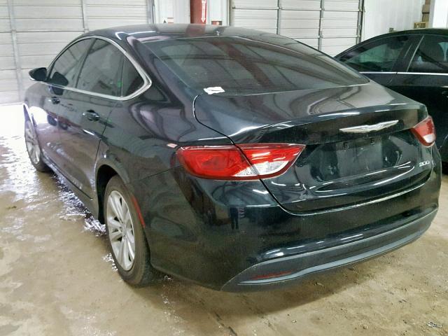 1C3CCCFB2GN179433 - 2016 CHRYSLER 200 LX BLACK photo 3