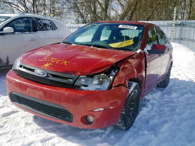 1FAHP3GN6BW109022 - 2011 FORD FOCUS SES RED photo 2