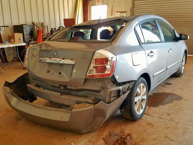 3N1AB6AP3AL683249 - 2010 NISSAN SENTRA 2.0 GRAY photo 4