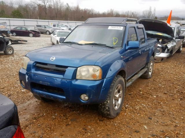 1N6MD27Y82C336667 - 2002 NISSAN FRONTIER C BLUE photo 2