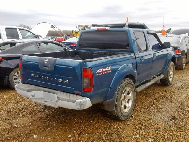 1N6MD27Y82C336667 - 2002 NISSAN FRONTIER C BLUE photo 4