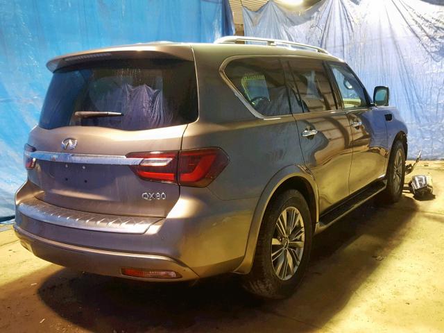 JN8AZ2NE5K9229867 - 2019 INFINITI QX80 LUXE GRAY photo 4