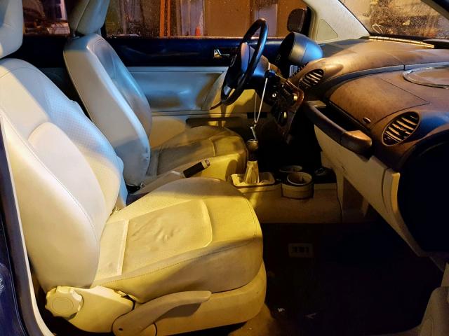 3VWCB21C12M429348 - 2002 VOLKSWAGEN NEW BEETLE Mavi foto 5