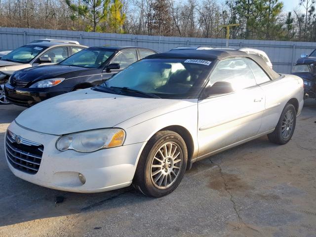 1C3EL55R74N258532 - 2004 CHRYSLER SEBRING LX WHITE photo 2