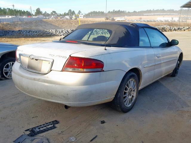 1C3EL55R74N258532 - 2004 CHRYSLER SEBRING LX WHITE photo 4