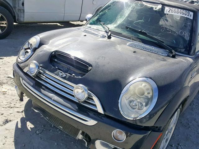 WMWRH33577TJ45048 - 2007 MINI COOPER S BLACK photo 9