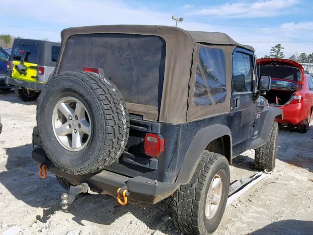 1J4FA39S66P728719 - 2006 JEEP WRANGLER X BLACK photo 4