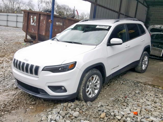 1C4PJLCB2KD366872 - 2019 JEEP CHEROKEE L WHITE photo 2