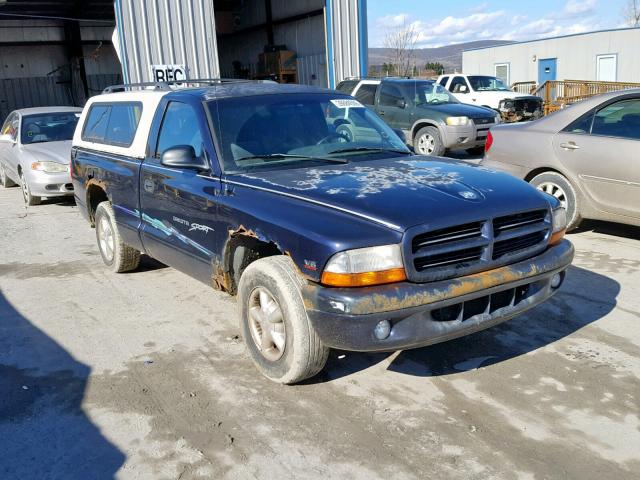 1B7FL26X3XS140625 - 1999 DODGE DAKOTA BLUE photo 1