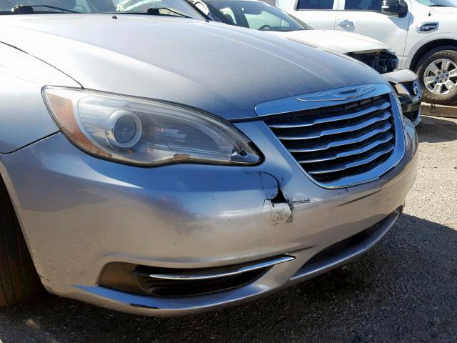 1C3CCBBB8DN649704 - 2013 CHRYSLER 200 TOURIN SILVER photo 9