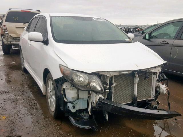 1NXBU4EE6AZ297869 - 2010 TOYOTA COROLLA BA WHITE photo 1