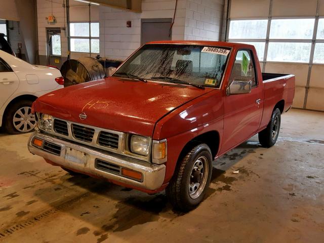 1N6SD11S0SC332831 - 1995 NISSAN TRUCK E/XE RED photo 2