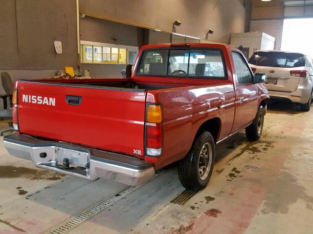 1N6SD11S0SC332831 - 1995 NISSAN TRUCK E/XE RED photo 4