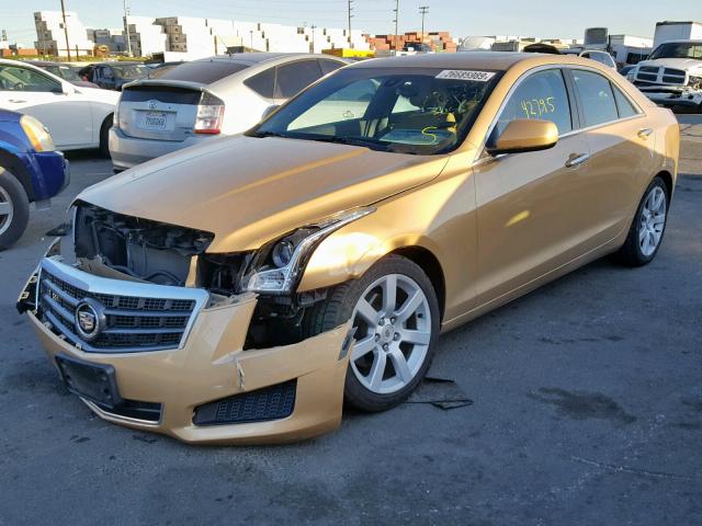 1G6AA5RA7D0125211 - 2013 CADILLAC ATS GOLD photo 2