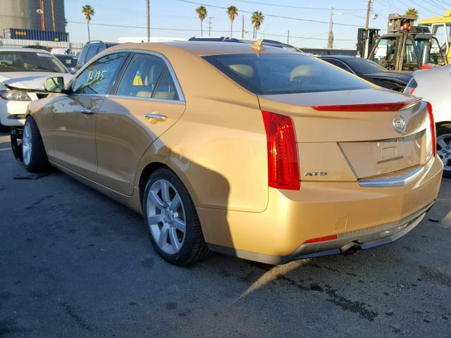 1G6AA5RA7D0125211 - 2013 CADILLAC ATS GOLD photo 3