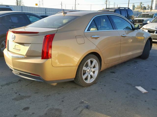 1G6AA5RA7D0125211 - 2013 CADILLAC ATS GOLD photo 4