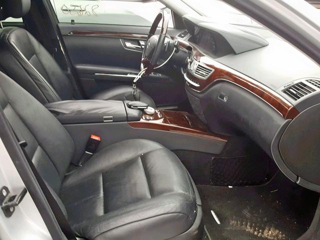 WDDNG9EBXDA514976 - 2013 MERCEDES-BENZ S550 SILVER photo 5