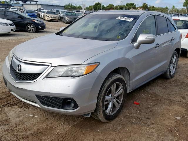 5J8TB3H35DL008978 - 2013 ACURA RDX BASE SILVER photo 2