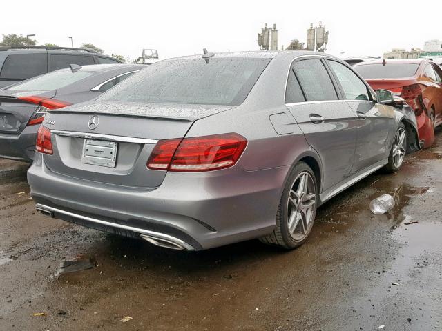 WDDHF5KB4EB035462 - 2014 MERCEDES-BENZ E 350 GRAY photo 4