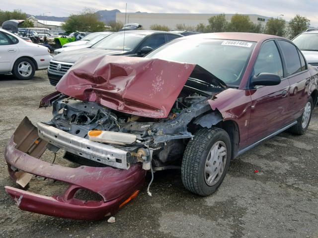 1G8ZF52812Z133221 - 2002 SATURN SL MAROON photo 2