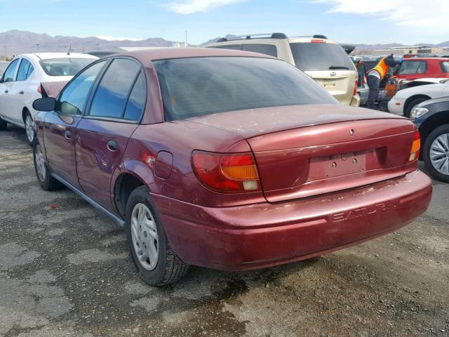 1G8ZF52812Z133221 - 2002 SATURN SL MAROON photo 3