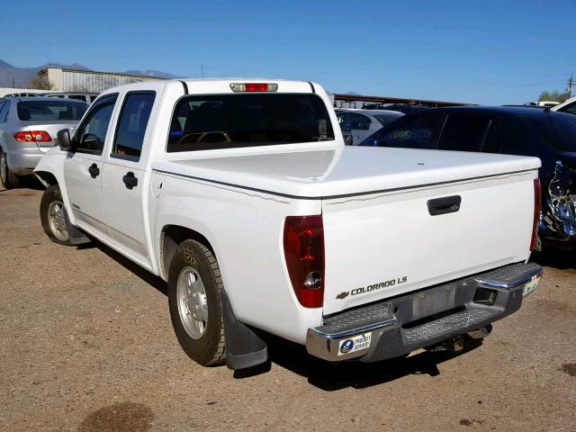 1GCCS136858180253 - 2005 CHEVROLET COLORADO WHITE photo 3