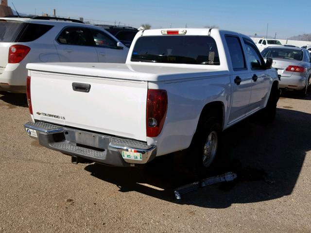 1GCCS136858180253 - 2005 CHEVROLET COLORADO WHITE photo 4