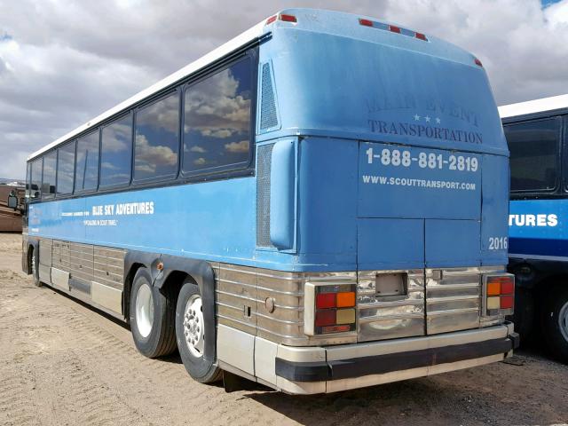 1M8DDM9AXFP040029 - 1985 MOTOR COACH INDUSTRIES TRANSIT BU BLUE photo 3