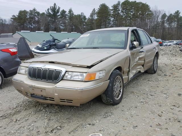 2MEFM74W6YX743747 - 2000 MERCURY GRAND MARQ GOLD photo 2