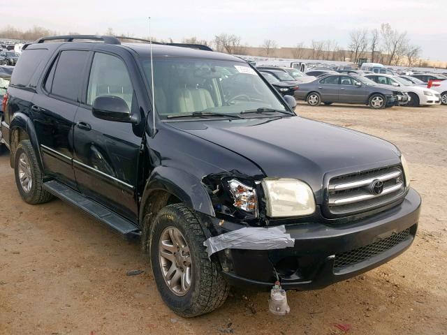 5TDBT48A34S233247 - 2004 TOYOTA SEQUOIA LI BLACK photo 1