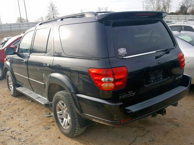 5TDBT48A34S233247 - 2004 TOYOTA SEQUOIA LI BLACK photo 3