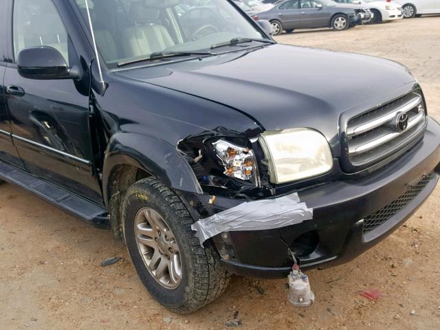 5TDBT48A34S233247 - 2004 TOYOTA SEQUOIA LI BLACK photo 9