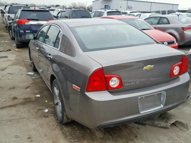 1G1ZC5EU0CF125730 - 2012 CHEVROLET MALIBU 1LT 棕色 照片 3
