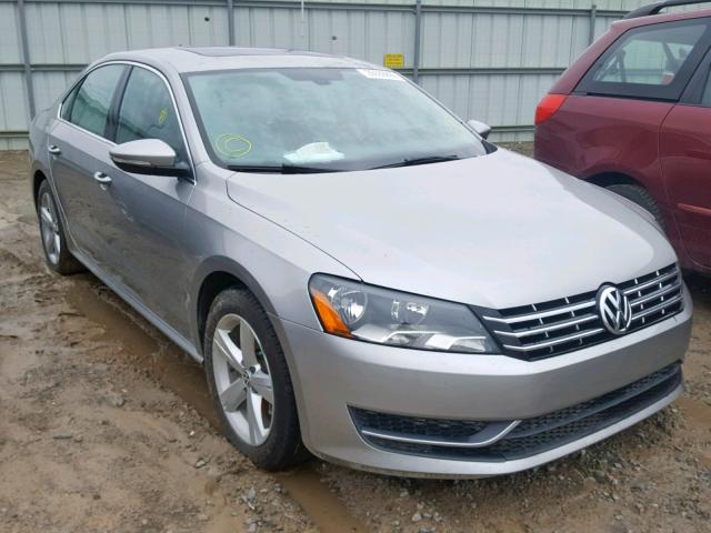 1VWBN7A30CC047914 - 2012 VOLKSWAGEN PASSAT SE SILVER photo 1