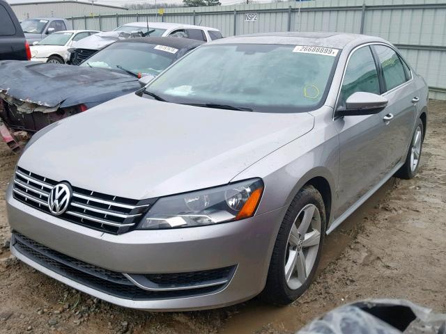 1VWBN7A30CC047914 - 2012 VOLKSWAGEN PASSAT SE SILVER photo 2