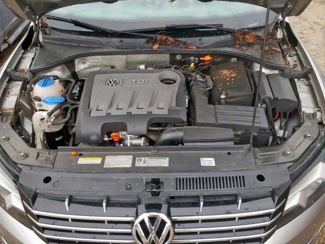 1VWBN7A30CC047914 - 2012 VOLKSWAGEN PASSAT SE SILVER photo 7