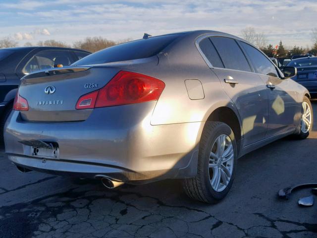 JN1DV6AR5CM861807 - 2012 INFINITI G25 SILVER photo 4