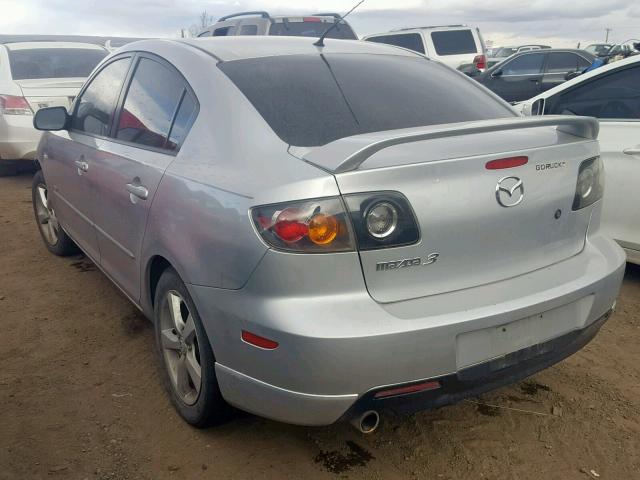 JM1BK123161540041 - 2006 MAZDA 3 S SILVER photo 3