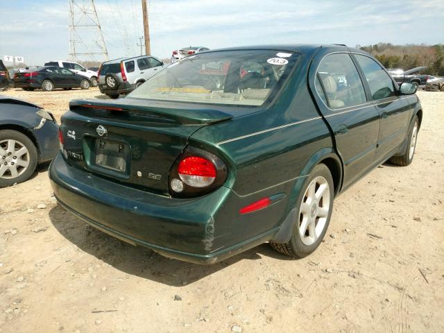 JN1CA31DX1T822465 - 2001 NISSAN MAXIMA GXE GREEN photo 4