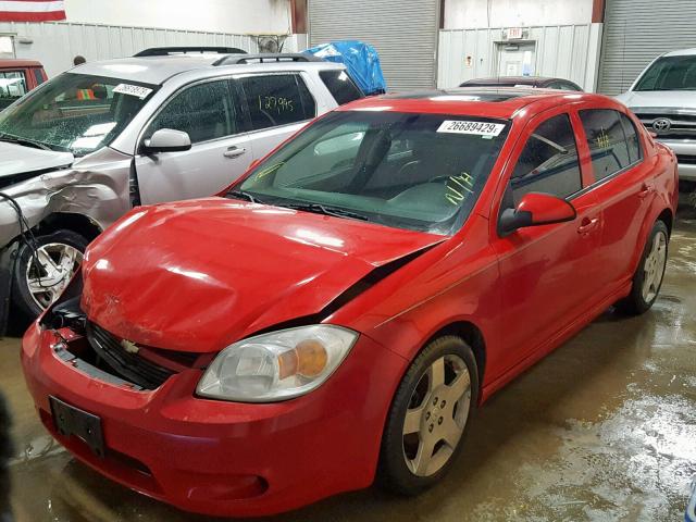 1G1AF5F53A7226294 - 2010 CHEVROLET COBALT 2LT RED photo 2