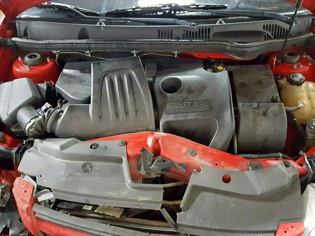 1G1AF5F53A7226294 - 2010 CHEVROLET COBALT 2LT RED photo 7